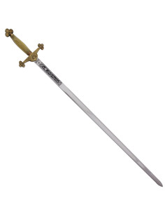 Masonic Lodge ceremonial sword with straight blade and... 2