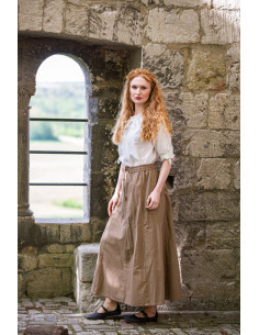 Medieval skirt Diana model, light brown 2