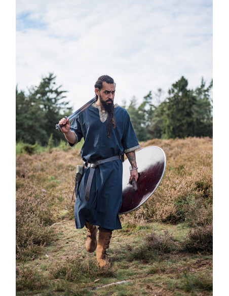 Viking tunic short sleeve Richard, blue