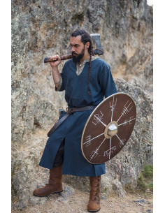 Viking tunic short sleeve Richard, blue 2