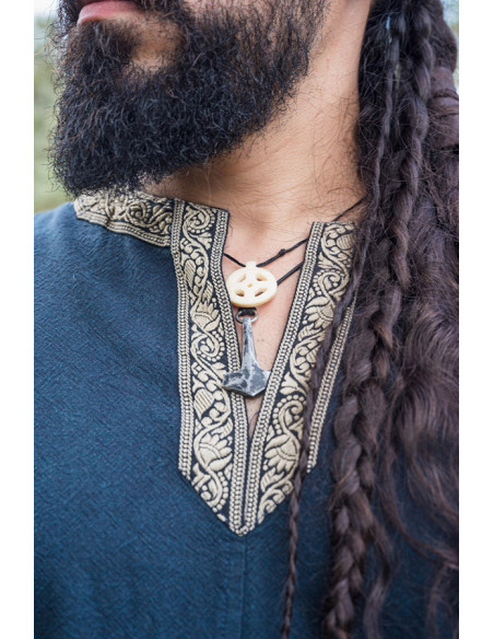 Viking tunic short sleeve Richard, blue