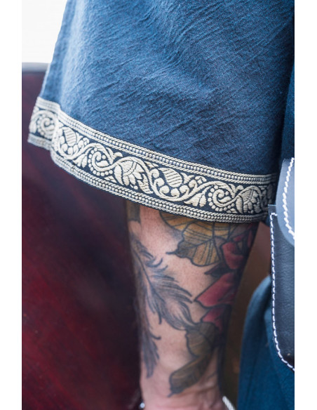 Viking tunic short sleeve Richard, blue