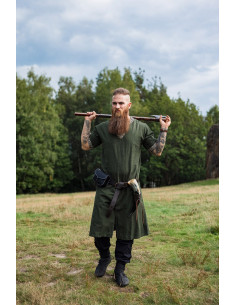Viking tunic short sleeve Richard, green 2