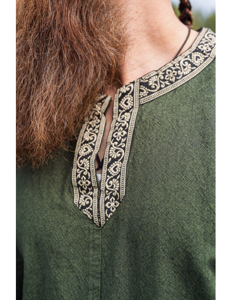 Viking tunic short sleeve Richard, green