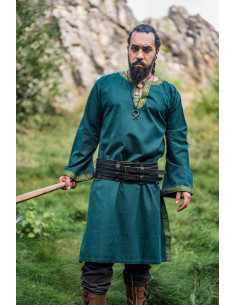 Halvor medieval tunic, green color