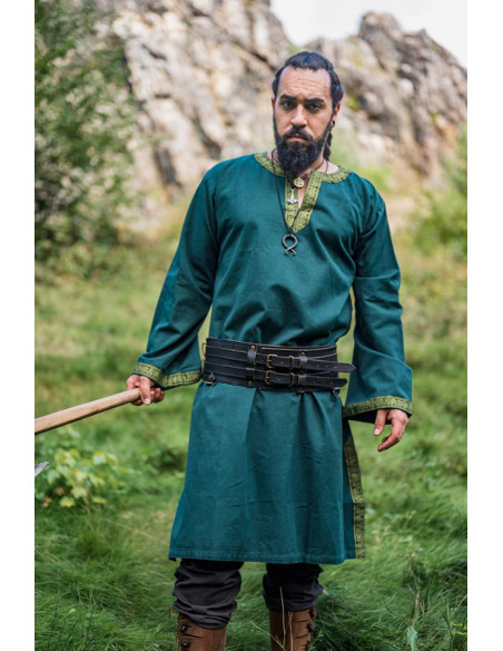 Halvor medieval tunic, green color