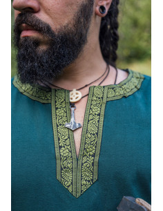 Halvor medieval tunic, green color 2