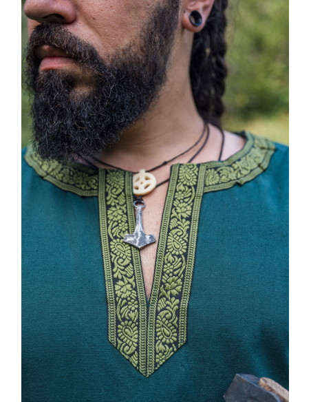 Halvor medieval tunic, green color