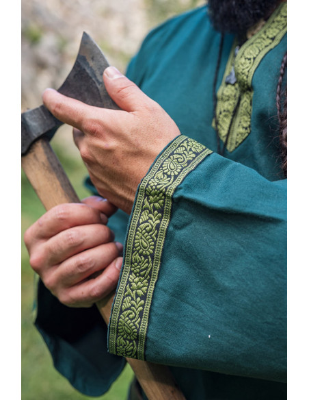 Halvor medieval tunic, green color