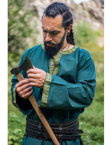 Halvor medieval tunic, green color
