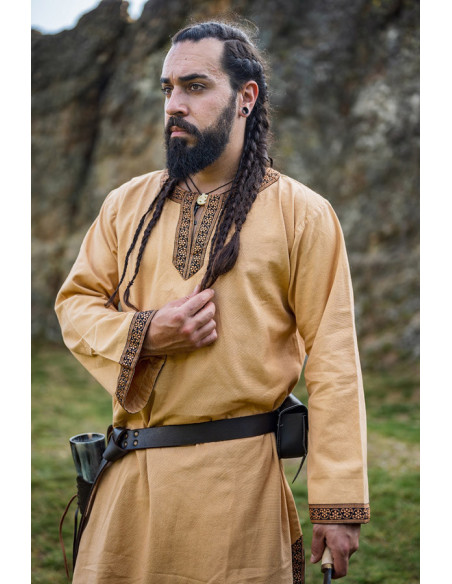 Halvor medieval tunic, honey brown
