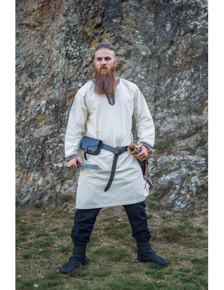 Halvor medieval tunic, natural white