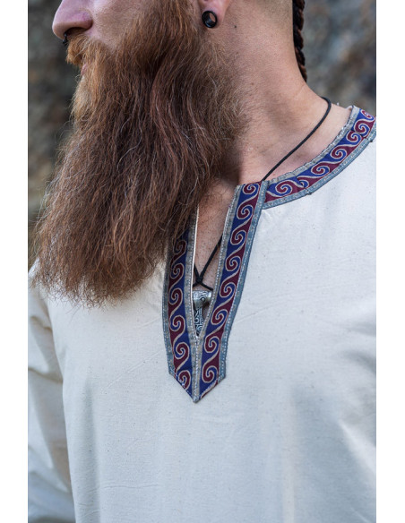 Halvor medieval tunic, natural white