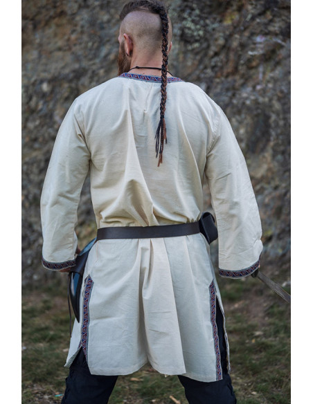Halvor medieval tunic, natural white