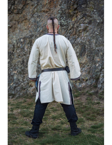 Halvor medieval tunic, natural white