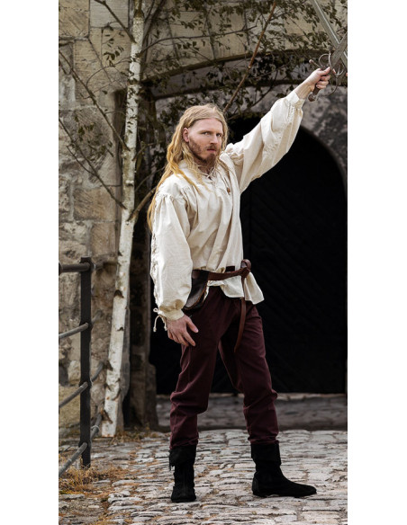 Unisex DARK BROWN medieval pants with...