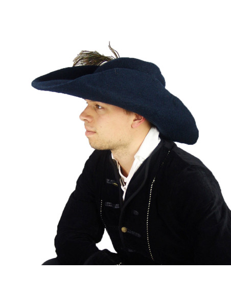 Pieter model black wool felt hat