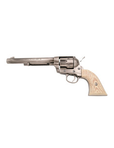 PeaceMaker Colt-45 Long Barrel Revolver, Polished Grey,...