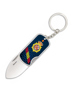 Knife-keychain Spanish National Police 3D with clip,...