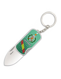 Knife-keyring Spanish Legion 3D with clip, blade 4 cm