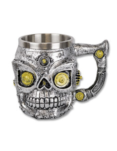 SteamPunk Mechanized Skull Decorative Mug