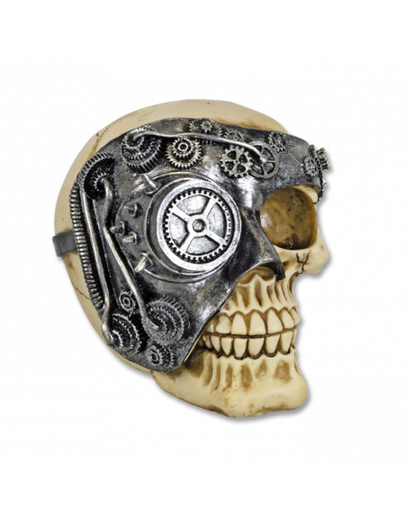 SteamPunk skull miniature, 12 cm.