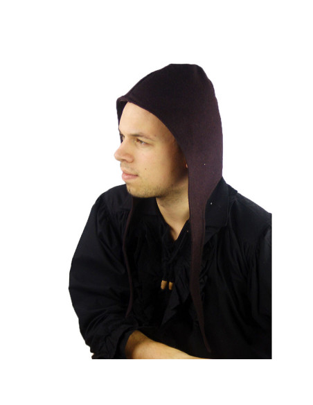 Brown wool peasant hat, Hubert model