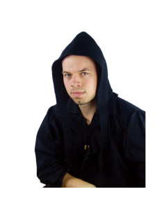 Black wool peasant hat, Hubert model