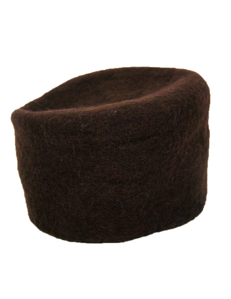 Wool felt hat model Hans, brown color