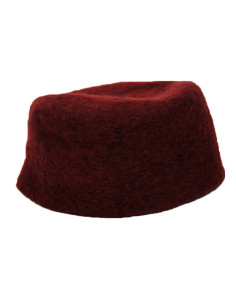Wool felt hat Hans model, red color 2