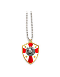 Shield pendant with the Knights Templar