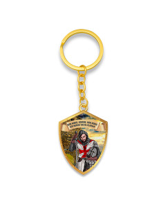Knight Templar shield keychain and its legend