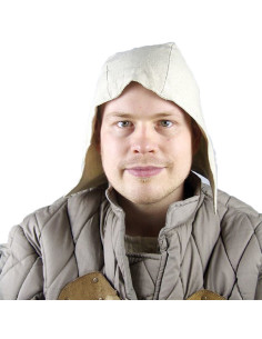 Medieval peasant crepe model Gerard, natural white cotton