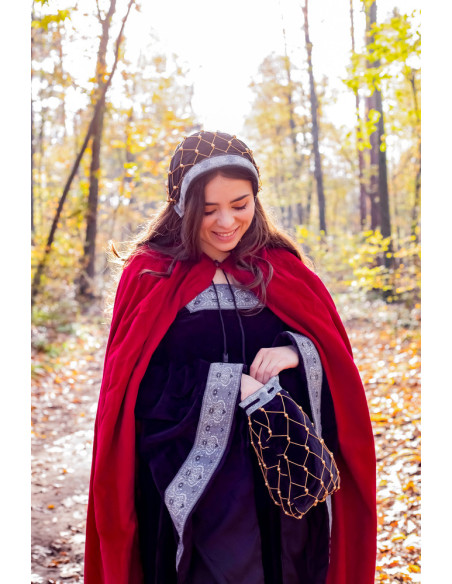 Noble Velvet Elaine Hood, Black