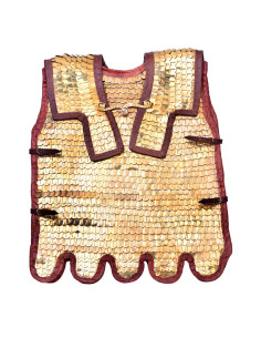 Roman Lorica Squamata with brass scales