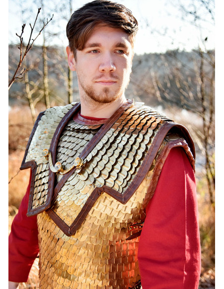 Roman Lorica Squamata with brass scales