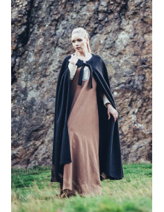 Medieval cape without hood Kuno model, black color