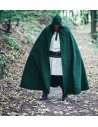 Raik model long medieval cape, green 160 cm.