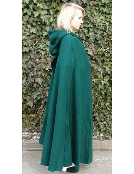Long medieval cape with buckle...
