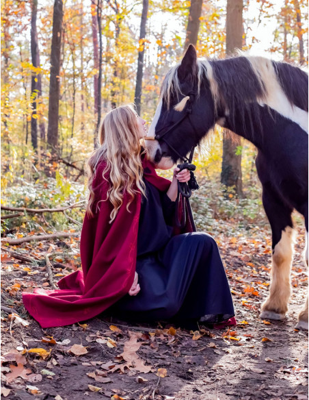 Medieval cape with embroidery and...