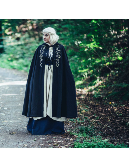 Medieval cape with embroidery Lyra...