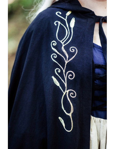 Medieval cape with embroidery Lyra...