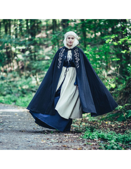 Medieval cape with embroidery Lyra...