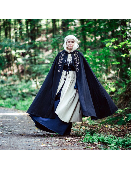 Medieval cape with embroidery Lyra...