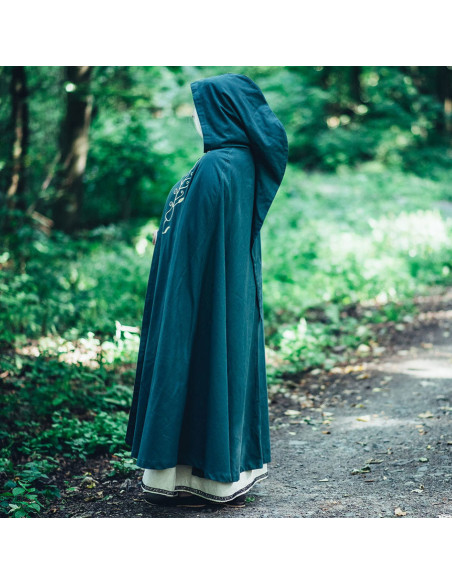 Medieval cape with embroidery Lyra...