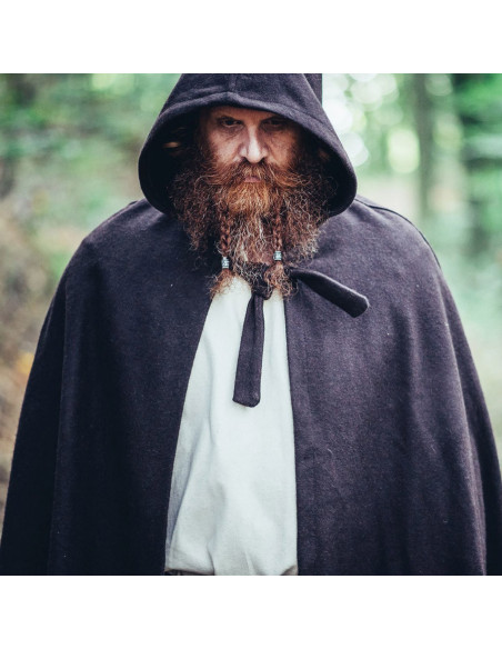 Raik model long medieval cape, brown...