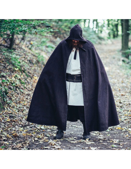 Raik model long medieval cape, brown...