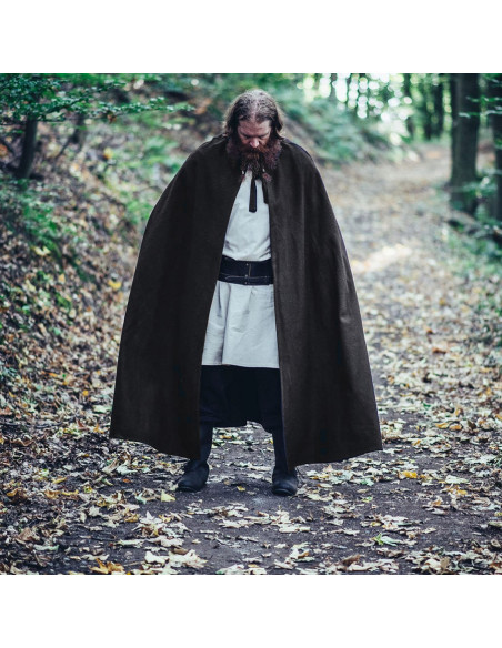 Raik model long medieval cape, black...