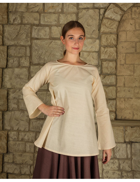 Medieval blouse Valeria long bell...