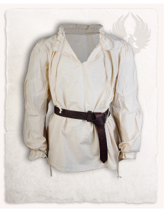 Bastian long-sleeved medieval shirt in cream 2